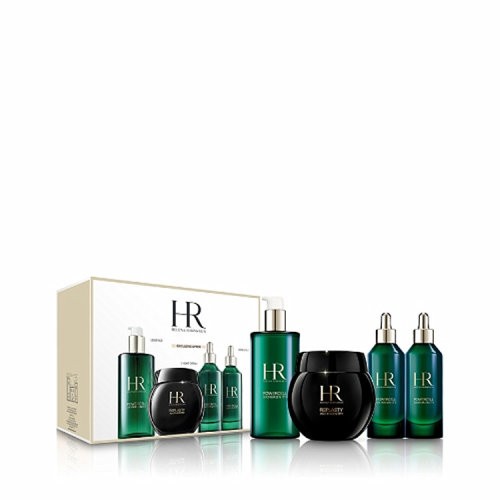 （05促销产品）Helena Rubinstein/赫莲娜至美臻宠星品套装四件套 黑绷带100ml 绿宝瓶精华100mlx2 新肌水400ml（化妆品）